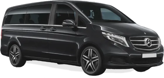 Mercedes V-Class or VW Transporter with chauffeur in London