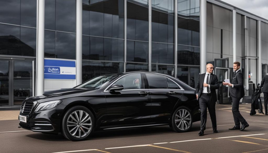 executive car hire for Luton airport transfer